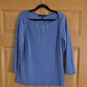 White House Black Market Blue Blouse